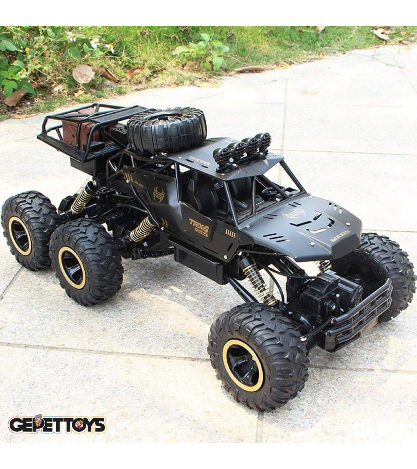 1:10 4WD 6 Tekerlekli Oyuncak Arazi Aracı Yüksek Hızlı RC Araba