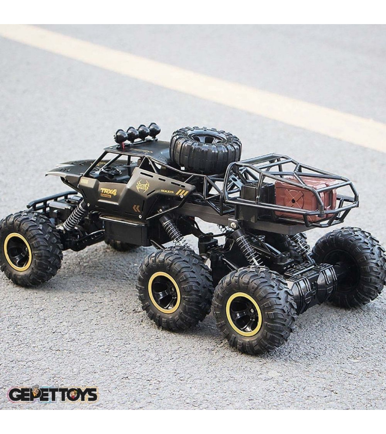 1:10 4WD 6 Tekerlekli Oyuncak Arazi Aracı Yüksek Hızlı RC Araba