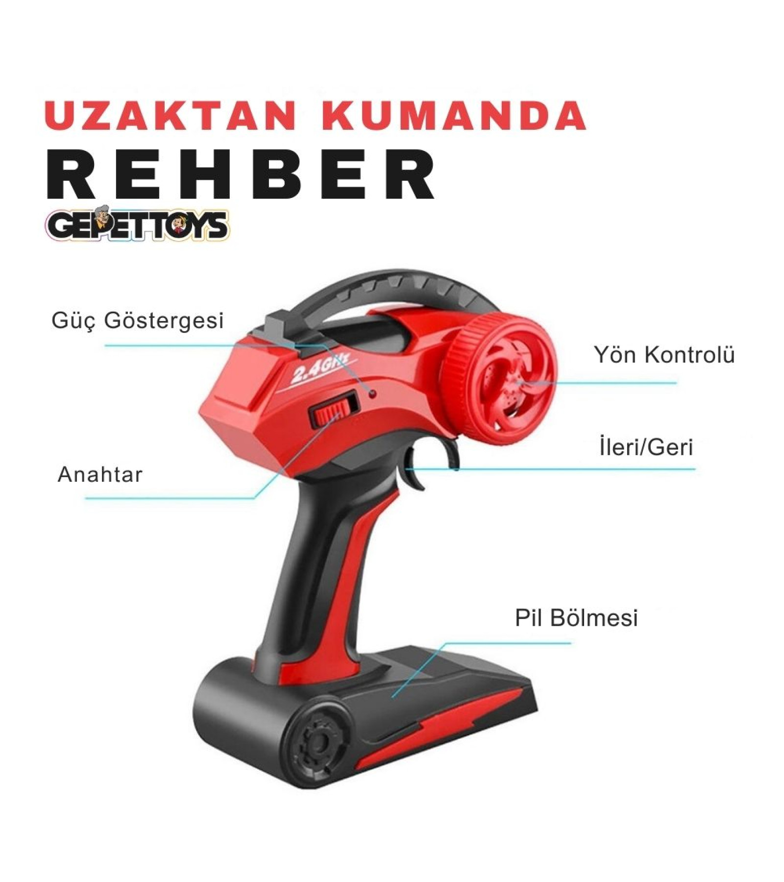 1:10 4WD 6 Tekerlekli Oyuncak Arazi Aracı Yüksek Hızlı RC Araba