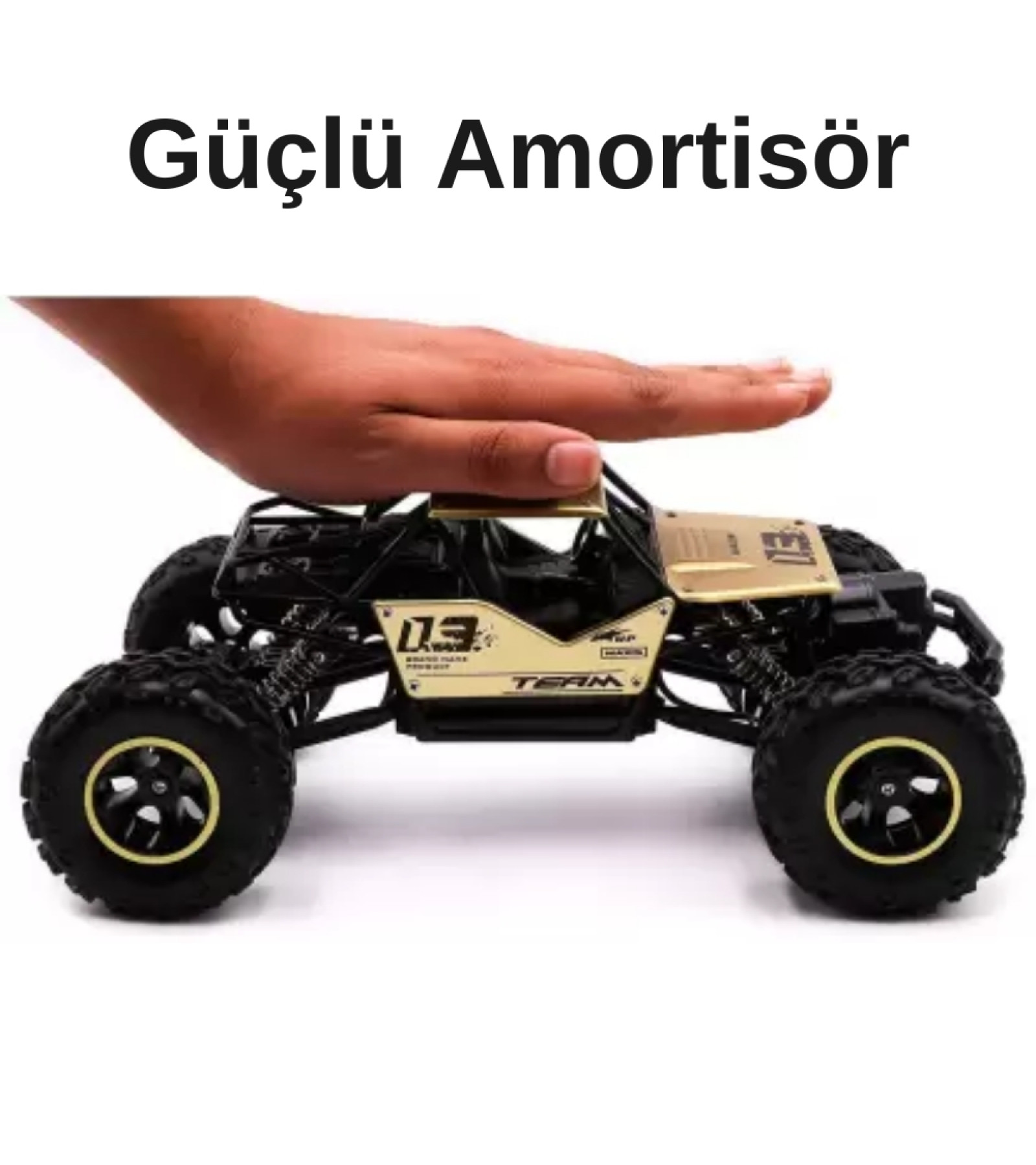 Uzaktan Kumandalı 1:16 Metal Rock Crawler Arazi Aracı Kameralı