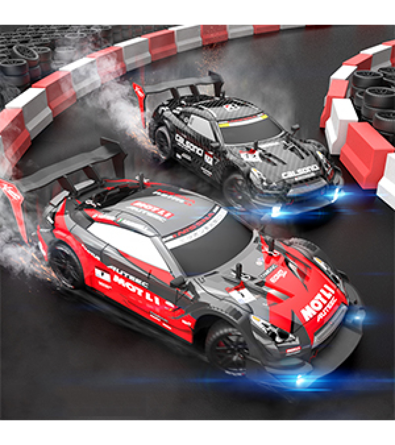 RC Drift Araba 2.4GHz 1:16 Ölçekli 4WD Uzaktan Kumandalı