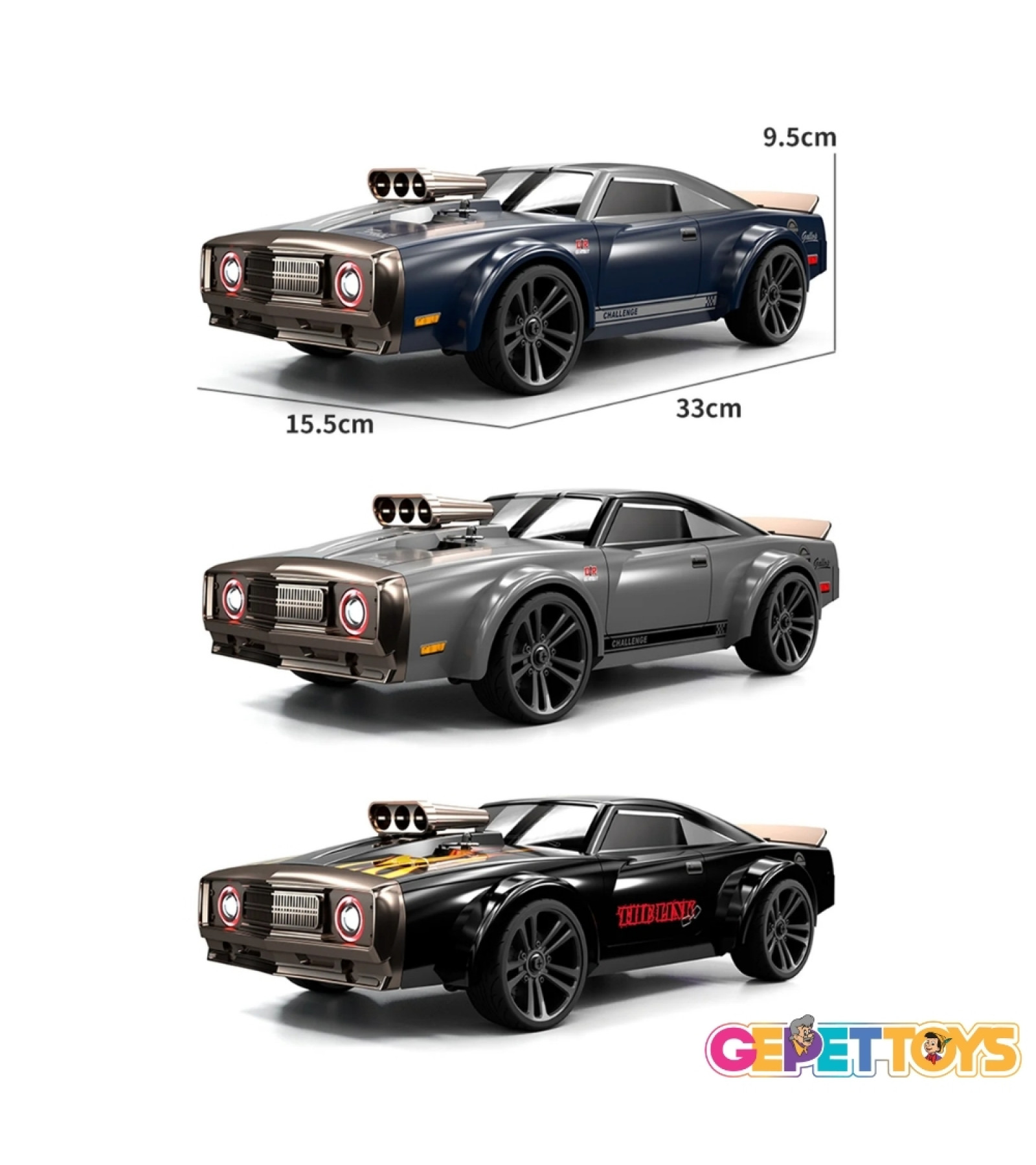 Uzaktan Kumandalı Drift Aracı 4WD 4 Çeker Işıklı ve Müzikli