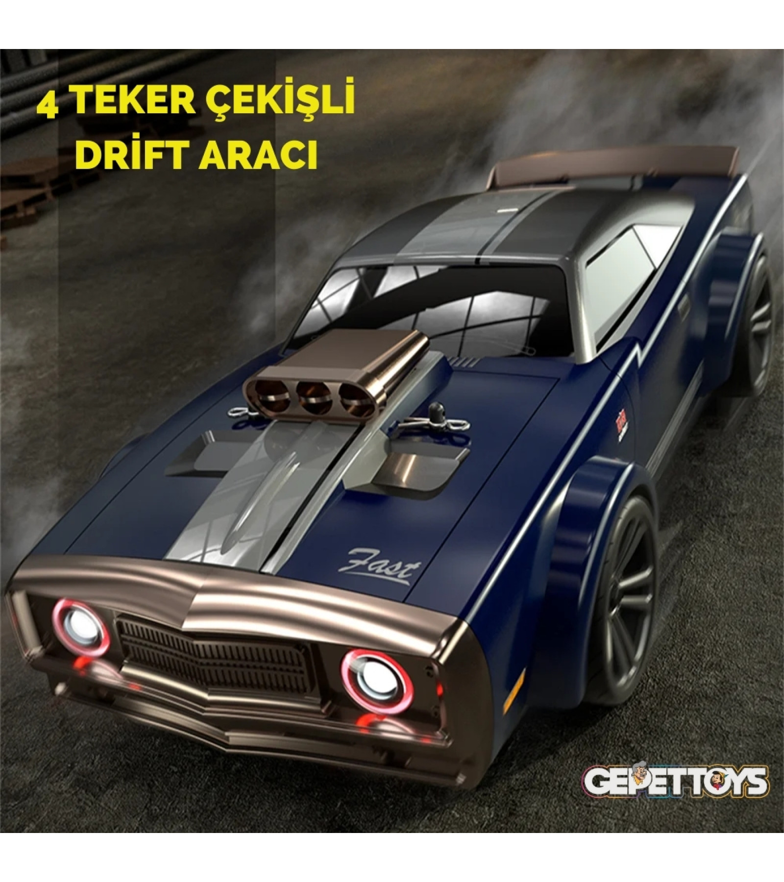 Uzaktan Kumandalı Drift Aracı 4WD 4 Çeker Işıklı ve Müzikli