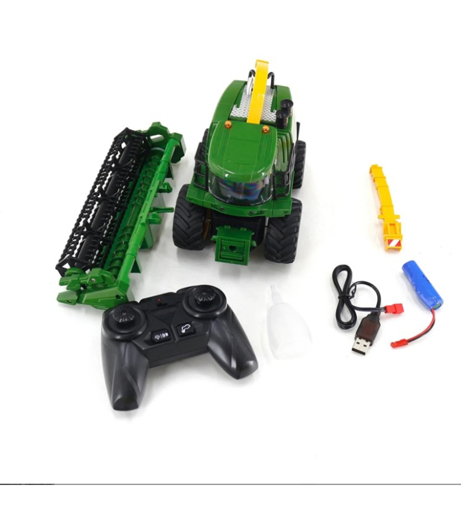 1:24 Ses ve Buhar Efektli Uzaktan Kumandalı Biçerdöver Harvester Tarım Makinesi